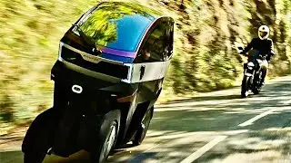 Amazing Car-Motorcycle Hybrid - Electric Micro Vehicle - AEMotion