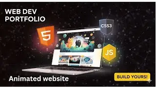 Create animated portfolio website using html css and javascript Full explanation in hindi