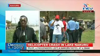 Helicopter crashes in lake Nakuru