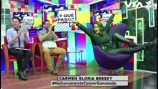 La actriz Yoya Bresky en Humanamente Convergansando