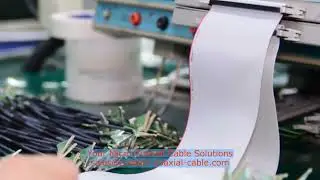 low skew 40 pin round connector for inspection camera Custom FAW-1233-02 Micro Coaxial Cable Flexibl