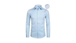 White Business Fashion Slim Fit Casual Dress Shirt Men