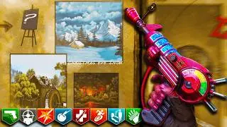 Each ZOMBIES MAP is a PAINTING... An INCREDIBLE CONCEPT & SECRET 😍 | Custom Zombie #835