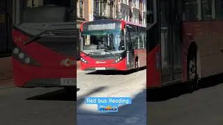 🚌❤️ Beautiful Red Bus in Reading Town, UK &ndash; A Vibrant Ride! 🇬🇧✨ | #automobile #uk