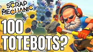 Dumping Huge Amounts of Robots Into My Upgraded Scrap Mechanic Blender
