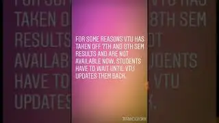 VTU big update | About 7th and 8th. sem RESULT is ANNOUNCED..! or NOT..! ??? Why VTU is playing..?