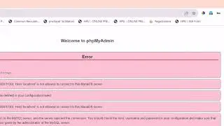 Xampp Error: localhost is not allowed to connect to this MariaDB Server | PHP MySQL | 100 % Solution