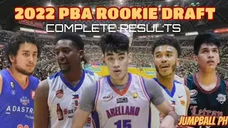 OFFICIAL 2022 PBA Draft RESULTS  - Round 1 to 6