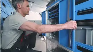 Syncro cabinets for vans, the Ultra system