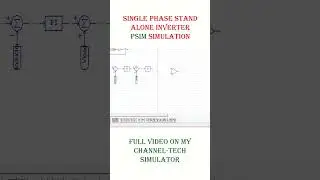 Single Phase Standalone inverter PSIM Simulation Tech Simulator 