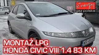 Montaż LPG Honda Civic 1.4 83KM 2006r w Energy Gaz Polska na auto gaz BRC SQ 32 OBD