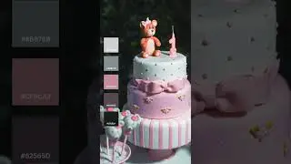 2024 color trend #cake #colorfulpalette #colorpalette #trending #adobecolor #viralvideo  #chocolate
