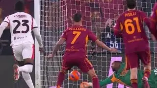 Gol di Lorenzo Pellegrini Oggi | AS Roma vs AC Milan 1-1 | Gli Highlights | Serie A 26