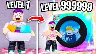 Можем ли мы построить СТИРАЛЬНУЮ МАШИНУ МАКСИМАЛЬНОГО УРОВНЯ в ROBLOX LAUNDRY SIMULATOR!? (РЕДЧАЙ...