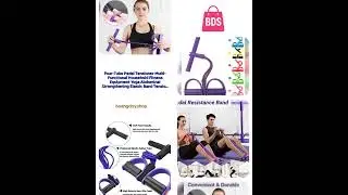 Four-Tube Pedal Tensioner Multi-Functional Household Fitness Equipment Yoga Abdominal Strengtheni...