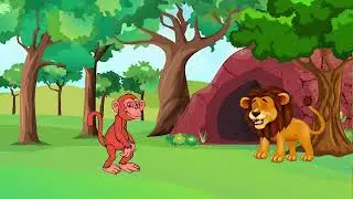 Sher Ki Chalaki Aur bandar ki dosti&ndash; Jungle Ki Seekh Bhari Kahani | kids story | jungle  story 