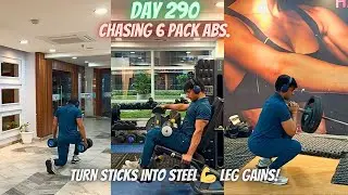 🔥 Day 290: Brutal Leg Day Challenge | Build Muscle & Power Naturally!