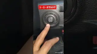 1 - 2 - Start I Push start engine correct technique I #wrong #pushstartbutton #shorts