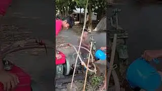 Small Strong Bos New Antic Machine Startup.Full Process Of Sallow Machine Start.