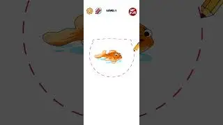 braindom draw puzzle level 1 walkthrough solution #shorts