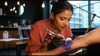 Most Satisfying Fine Line Tattoo Process | Perfect Clean Line Art Compilation #74