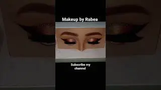 gold orange eye makeup| winged eyeliner#viral#makeupartist#makeup#shorts#subscribe#liner#gold #pink