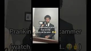 Scammer get scammed 😭 #indian #scammer #karma #funny #viralvideo