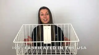 Mounting Basket | Plain Steel | White Powder Coat | 100% USA-Made