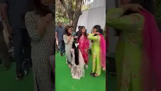 Megastar daughter Sreeja and granddaughters at #Mega157 Pooja ceremony! #manamtvnews