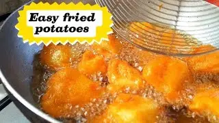 How to make the best fried potatoes | fried potatoes recipe | viazi karai recipe 
