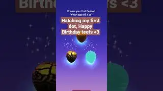 Hatching my first dot in #Niantics newest release #Peridot