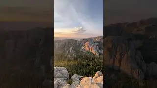 Hiking to the top of a mountain for sunset has never been not worth it 🔥 #hikingbangers #blackhills