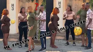 The man finally agreed to be with gold digger and pay the other lady off with d sum of 5milion
