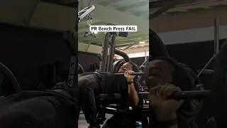 Bench Press PR Gone Wrong 😳 | Safe Recovery #motivation #gymworkout #fitnessmotivation