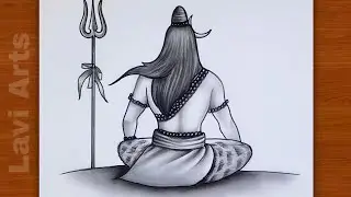 Mahadev drawing | How to draw lord shiva easy ( Step by step ) | Shivratri drawing| shivling drawing