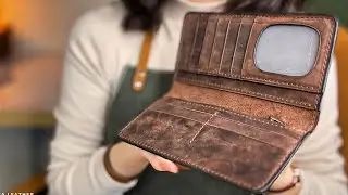 Easy Leather Wallet Making for Beginners | Step-by-Step Tutorial