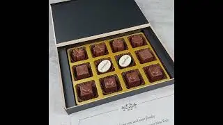 Corporate Diwali Gift | 12‑Piece Chocolate Box | Middle 2 Logo‑Printed Chocolates &ndash; ChocoCraft