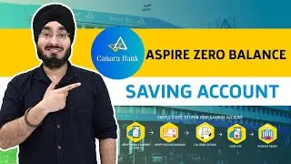Canara Bank Zero Balance Savings Account Opening | Aspire Savings account Charges & Features 2026