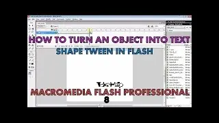 Shape to Text Motion Shape tween in Flash|How to Animate in Flash| Tutorial of Beginners