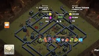 Th10 Vs max Th13 cwl replay round 4 #noobclasher #clashofclans #th10vsth13 #cwl #round4 #babydragon🔥
