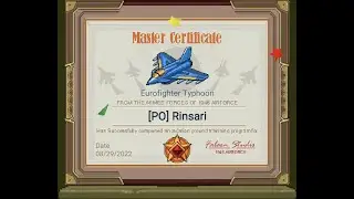 1945 Air Force Eurofighter Typhoon Master Certificate