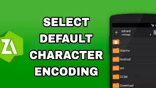 How To Select Default Character Encoding On ZArchiver App
