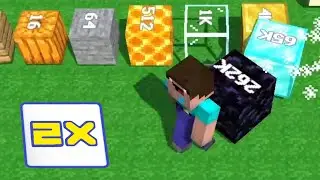 Minecraft 2048. Noob VS Noob. Cubes 2048.io Game