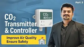 CO₂ Transmitter & Controller | Air Quality Monitor for HVAC & Industrial Safety