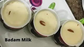 #Badammilk | How to make badam milk | బాదం పాలు | Almond Milk | Milk Recipe