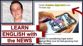 Twitter SUING Meta over Threads App? | Learn English with the News