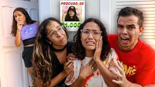 MINHA IRMAZINHÃ SE ESCONDEU DE TODO MUNDO POR 24 HORAS! - MUITA LOUCURA!