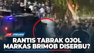 🔴 Memanas! Driver Ojol Dilindas Rantis Brimob Saat Demo Ricuh di Jakarta, Markas Brimob Diserbu?