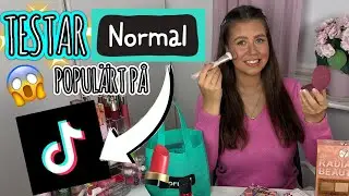 Testar NORMAL &rdquo;POPUL&Auml;RT p&aring; TikTok&rdquo; smink🤑💄 