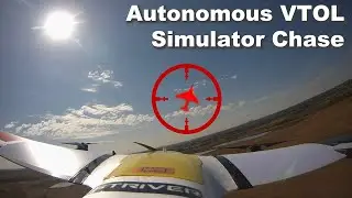 ArduPilot Chase Plane v. Simulator on my StriverMini VTOL Djapana quadplane